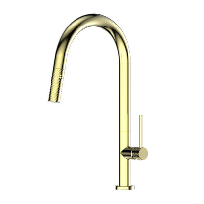 TESORA PULL-DOWN SINK MIXER BRUSHED BRASS