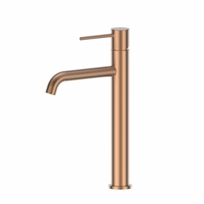 TESORA TOWER BASIN MIXER BRUSHED COPPER