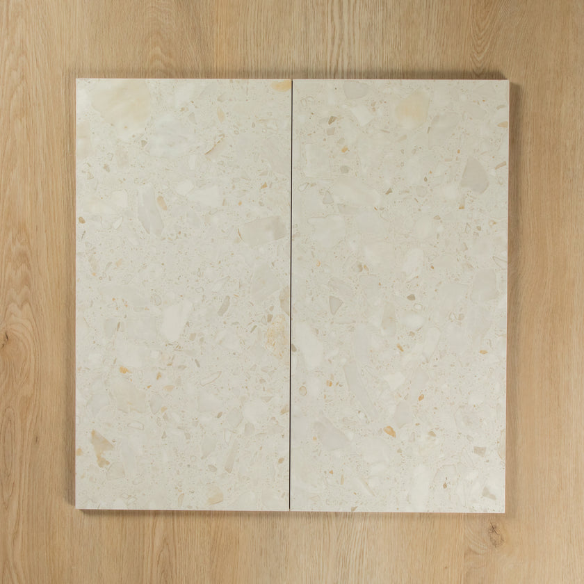 CLASSICO TERRAZZO STONE MARSHMALLOW IN OUT P2 P4 TILE 300X600