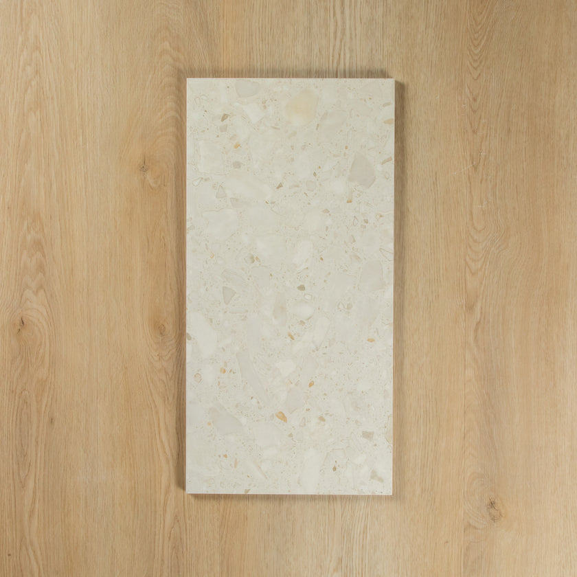 CLASSICO TERRAZZO STONE MARSHMALLOW IN OUT P2 P4 TILE 300X600