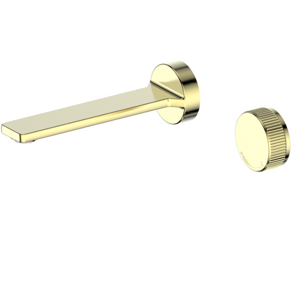 VENZA WALL BASIN MIXER BRUSHED BRASS LF23203522