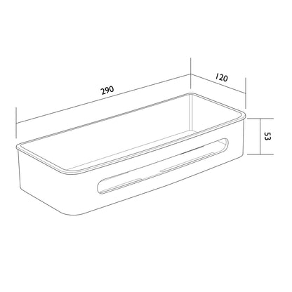 CODE VERSA RECTANGLE SHOWER SHELF - 7 COLOURS