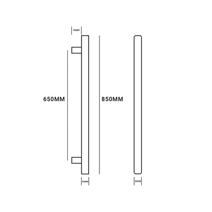 CODE VERTICAL SQUARE HEATED SINGLE BAR 12V - 7 COLOURS