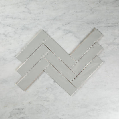 WAVE SUBWAY GREY GLOSS TILE 75×300