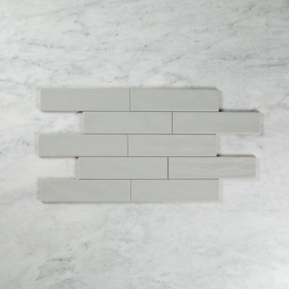 WAVE SUBWAY GREY GLOSS TILE 75×300