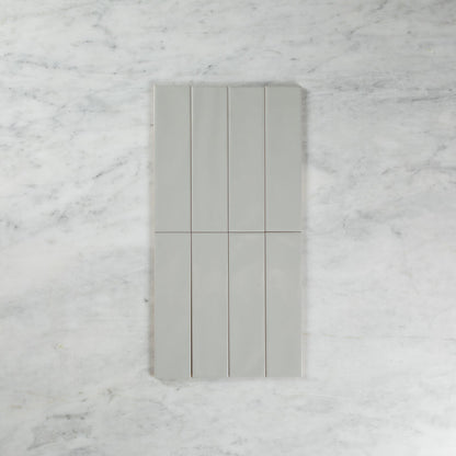WAVE SUBWAY GREY GLOSS TILE 75×300