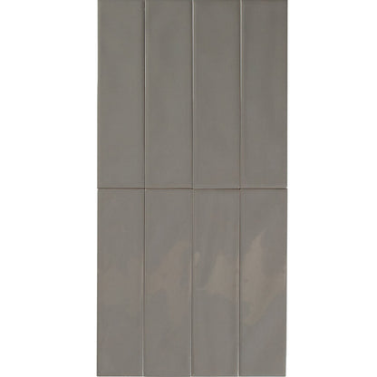 WAVE SUBWAY TAUPE GLOSS TILE 75×300
