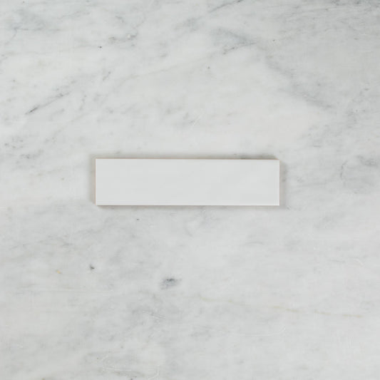 WAVE SUBWAY GLOSS WHITE TILE 75×300