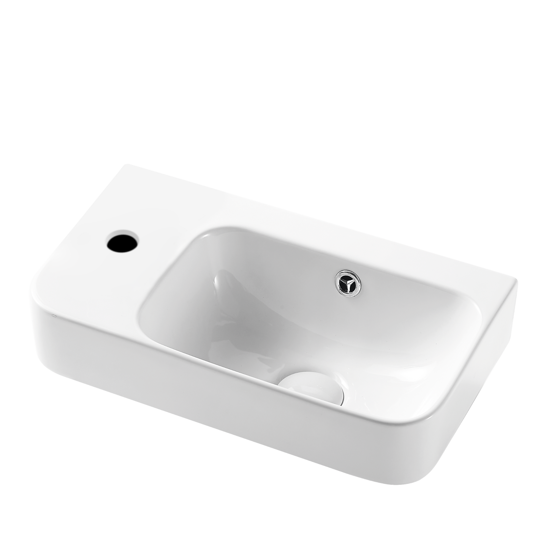 ZENMO MILAN WALL HUNG BASIN LEFT TAP HOLE