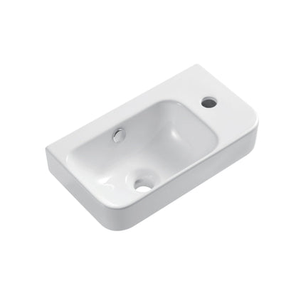 ZENMO MILAN WALL HUNG BASIN RIGHT TAP HOLE