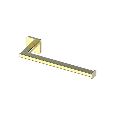 ZURI TOWEL HOLDER BRUSHED BRASS
