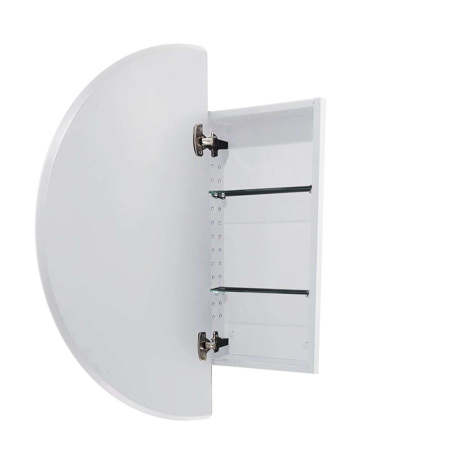 NEO ROUND 850 INSET MIRROR CABINETS - 2 COLOURS