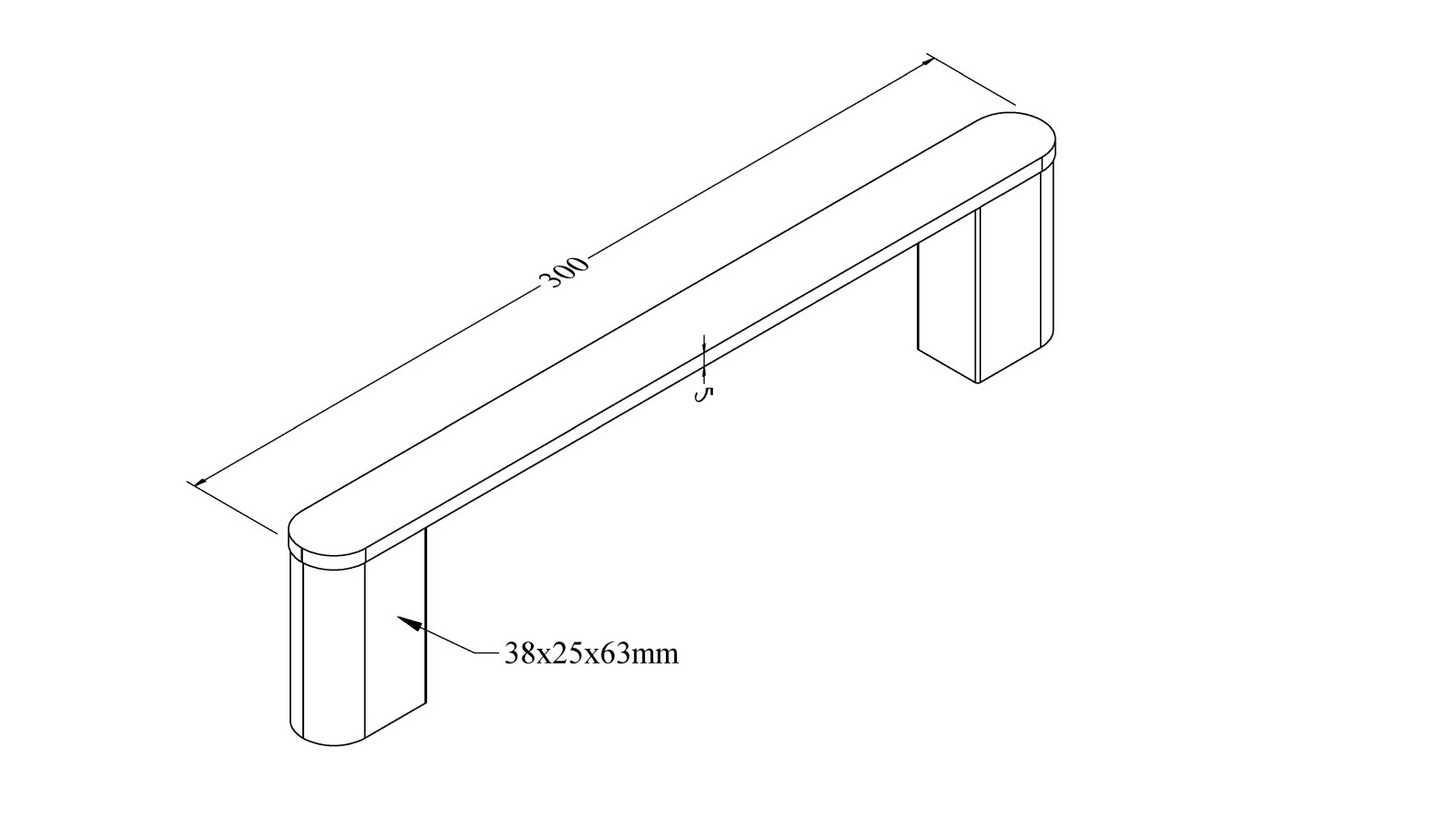 CODE FLOW HAND TOWEL HOLDER 300MM RANGE