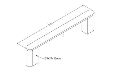 CODE FLOW HAND TOWEL HOLDER 300MM RANGE