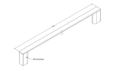 CODE PURE HAND TOWEL RAIL 500MM RANGE