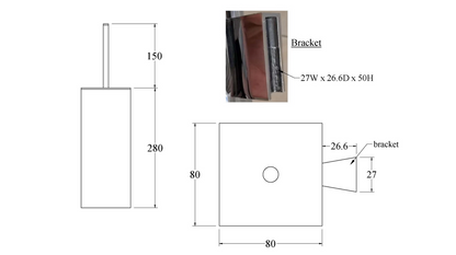 CODE PURE TOILET BRUSH HOLDER RANGE