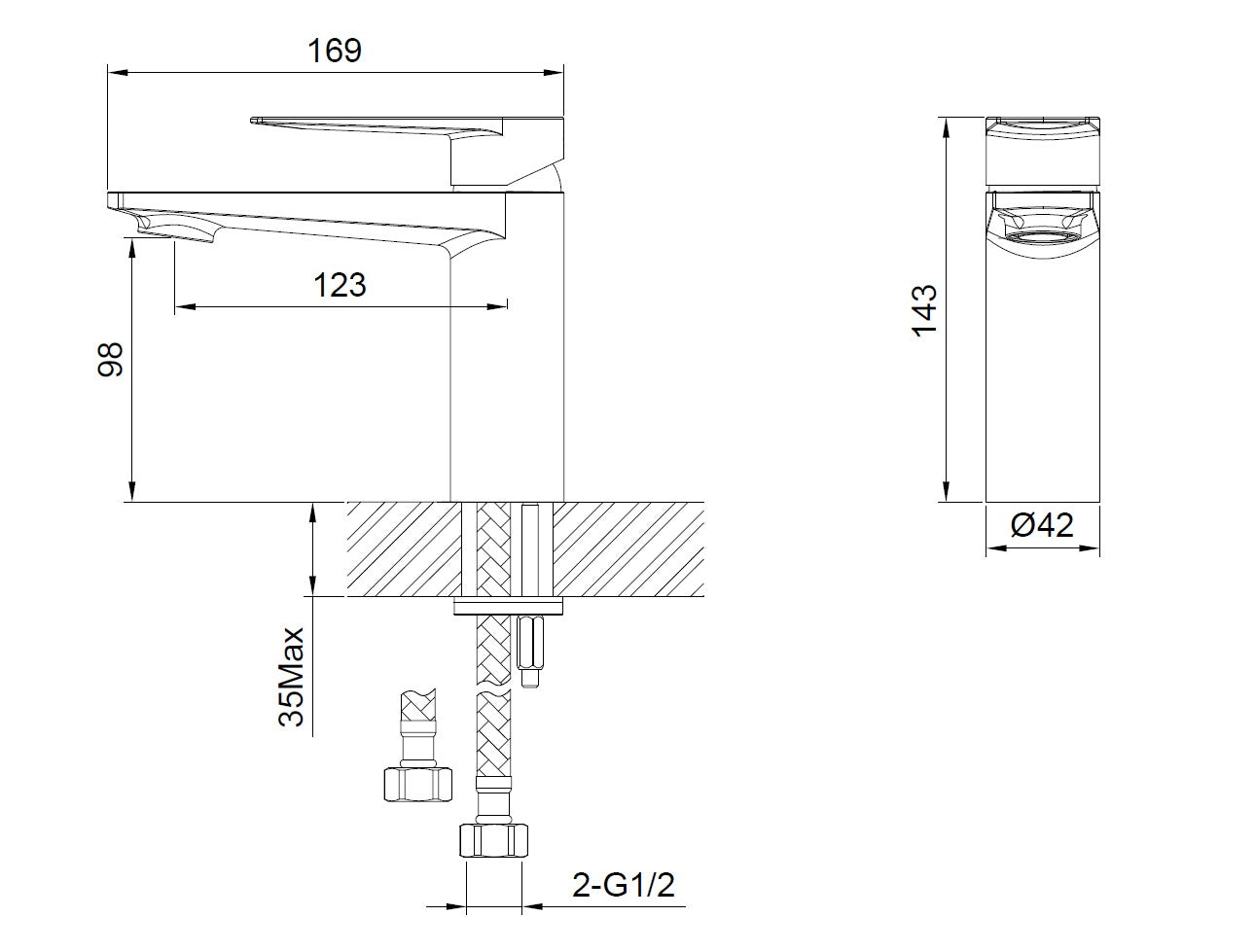 PURE BASIN MIXER RANGE
