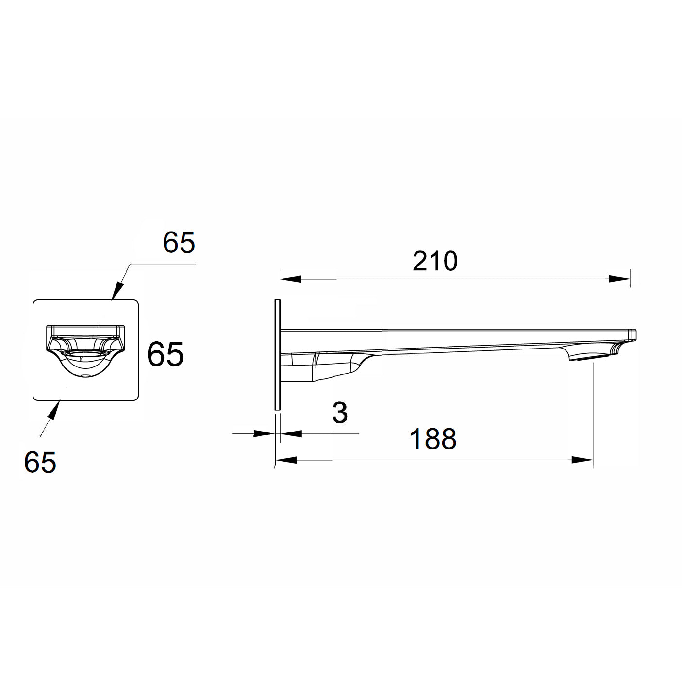CODE PURE BATH SPOUT 210 RANGE WHOLESALE