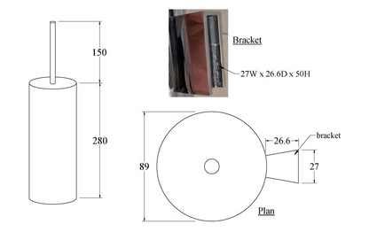 CODE FLOW TOILET BRUSH HOLDERS