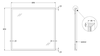 CODE FORM 890 FRAMED MIRROR RANGE