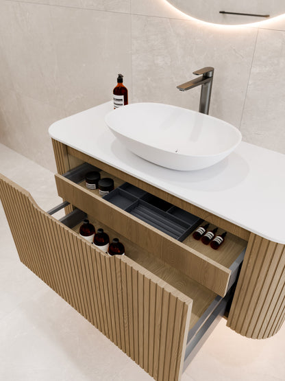 SORA 1500 WALL HUNG VANITY | INSET BASIN