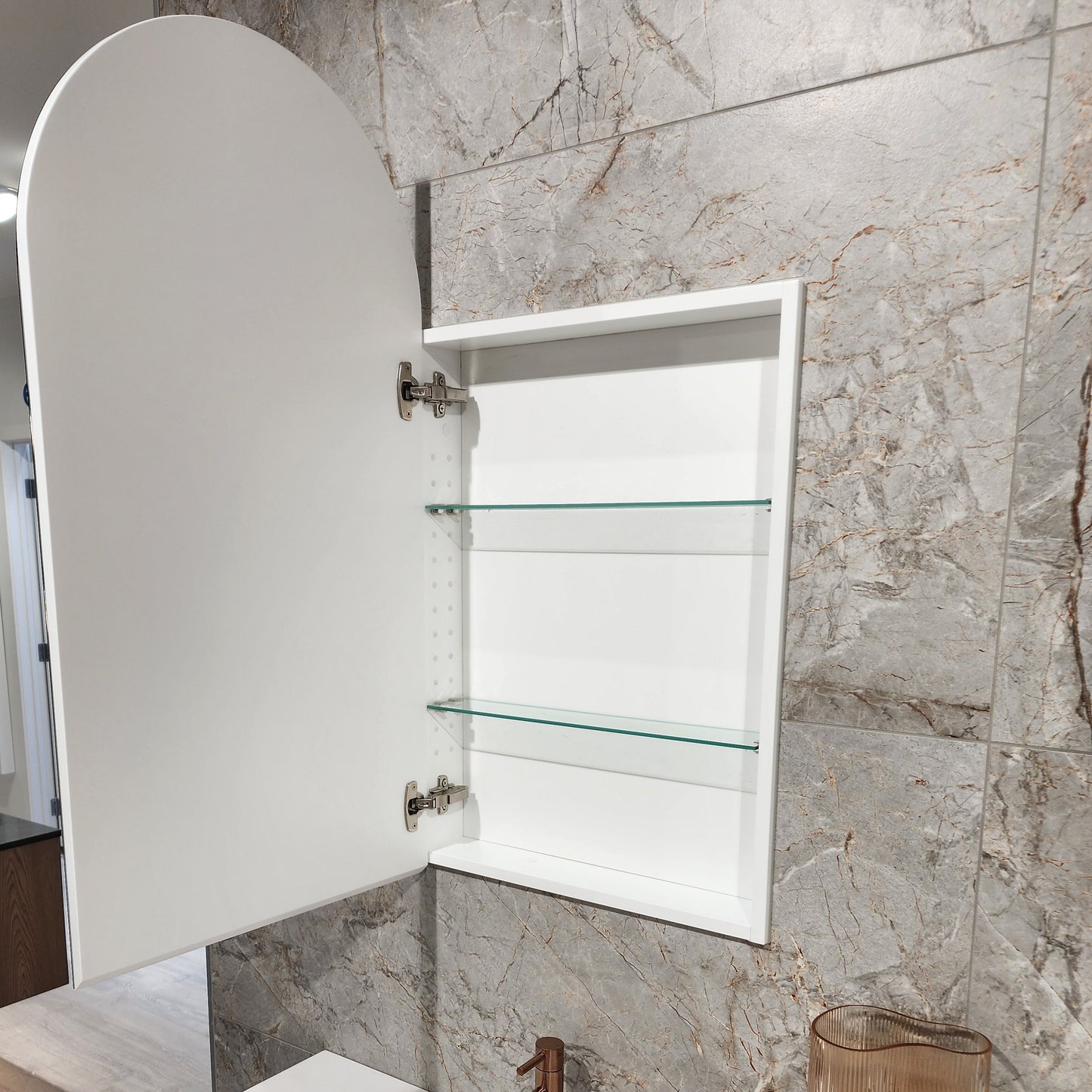 NEO ARCH MIRROR CABINETS - 2 COLOURS