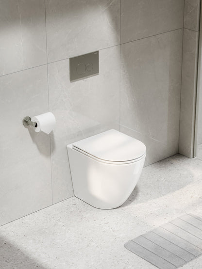 CODE FLOW TYPHOON INWALL TOILET SUITE | BRUSHED NICKEL BUTTON