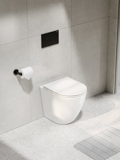 CODE FLOW TYPHOON INWALL TOILET SUITE | BRUSHED GUNMETAL BUTTON