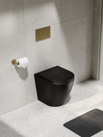 CODE FLOW TYPHOON INWALL TOILET SUITE | BRUSHED BRASS BUTTON