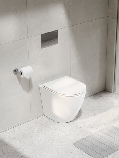 CODE FLOW TYPHOON INWALL TOILET SUITE | CHROME BUTTON