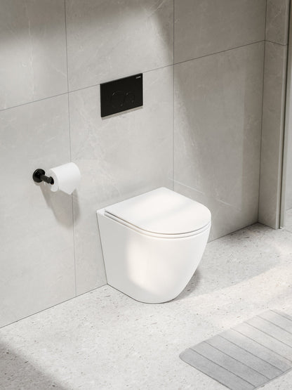 CODE FLOW TYPHOON INWALL TOILET SUITE | BRUSHED GUNMETAL BUTTON