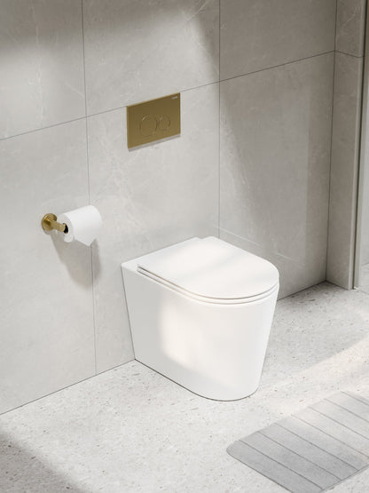CODE PURE TYPHOON INWALL TOILET SUITE | BRUSHED BRASS BUTTON